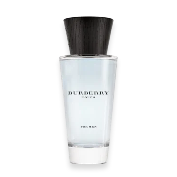 Burberry Touch for Men Eau de Toilette bottle with wooden cap and minimalist design