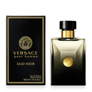 Versace Pour Homme Oud Noir Eau de Parfum 3.4 oz bottle luxury men's fragrance