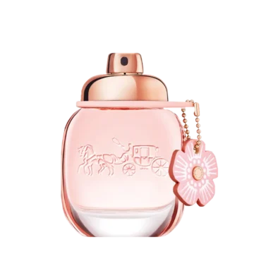 Bottle of New York Floral perfume featuring a soft, feminine design inspired by modern city elegance