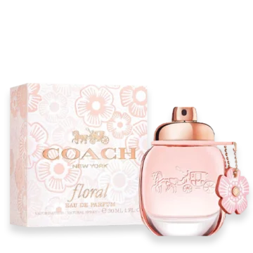 Bottle of New York Floral perfume featuring a soft, feminine design inspired by modern city elegance