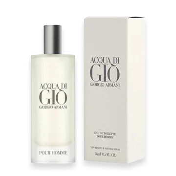 Acqua Di Gio Miniature bottle with fresh marine citrus and woody notes