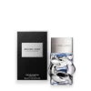 Michael Kors Pour Homme eau de parfum bottle beside its black box with a silver label reading MICHAEL KORS POUR HOMME.