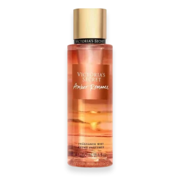 Amber Romance Fragrance Mist 8.4 oz bottle by Victoria's Secret with warm amber scent
