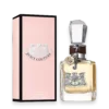 Juicy Couture Eau de Parfum women's fragrance bottle with pink liquid and gold crown cap