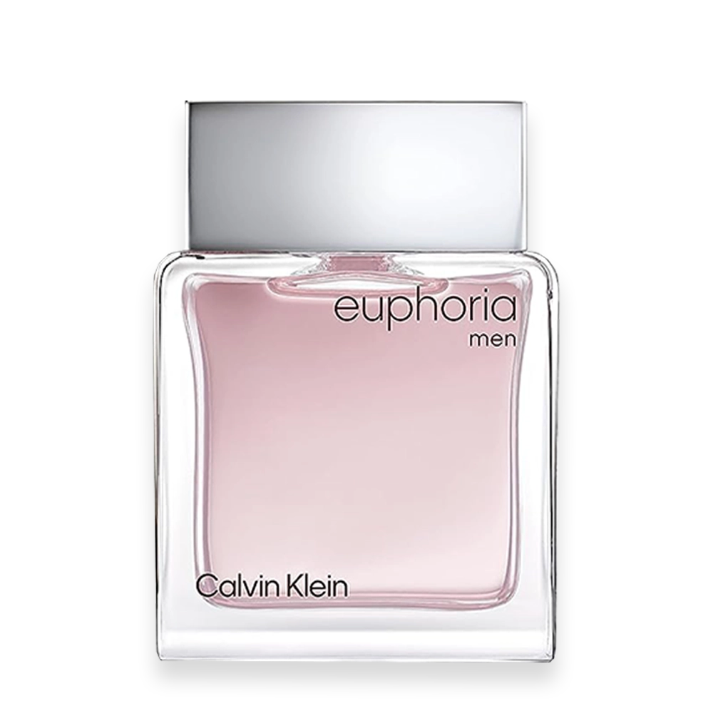 Euphoria for Men Eau de Toilette by Calvin Klein » Scott Beauty Shop Euphoria for Men by Calvin Klein cologne bottle with sleek silver curved design