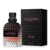 Valentino Uomo Born in Roma Coral Fantasy with red fruits, jasmine, and vanilla creating a modern, vibrant, and playful feminine fragrance