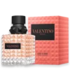Valentino Donna Born in Roma Coral Fantasy with red fruits, jasmine, and vanilla creating a playful, vibrant, and modern feminine fragrance