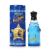 Blue Jeans by Versace blue glass cologne bottle with silver logo