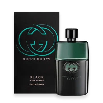 Bottle of Gucci Guilty Black Pour Homme perfume for men