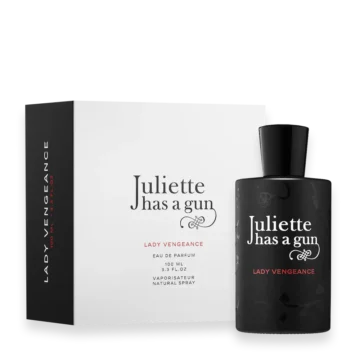 Juliette Has a Gun Lady Vengeance perfume bottle with deep burgundy design