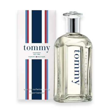 Tommy Hilfiger Eau de Toilette with citrus, mint, and woody notes creating a clean, fresh, and youthful masculine fragrance