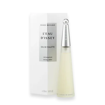 Issey Miyake L'Eau d'Issey women's perfume bottle with minimalist clear design