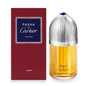 Pasha de Cartier Parfum bottle elegant men’s woody amber fragrance