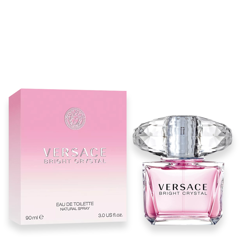 Versace Bright Crystal Pomegranate & Peony Fragrance » Scott Beauty Shop Versace Bright Crystal with pomegranate, peony, and musk creating a fresh, elegant, and feminine floral-fruity fragrance