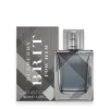 Bottle of Burberry Brit for Him perfume featuring a sleek glass design with the iconic Burberry check pattern