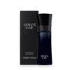 Bottle of Armani Code perfume featuring a sleek black design with a luxurious, masculine finish