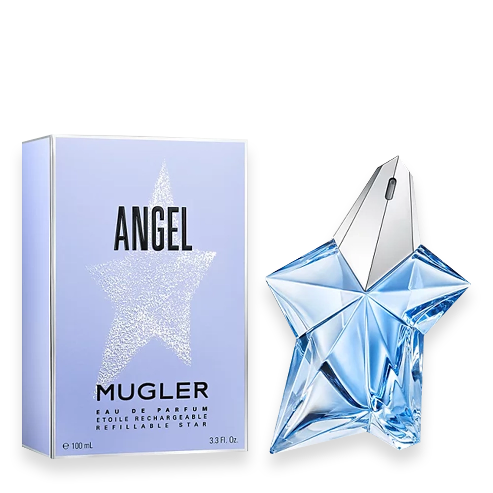 Angel by Mugler – Iconic Gourmand Women’s Perfume » Scott Beauty Shop Angel by Mugler star-shaped blue perfume bottle for women