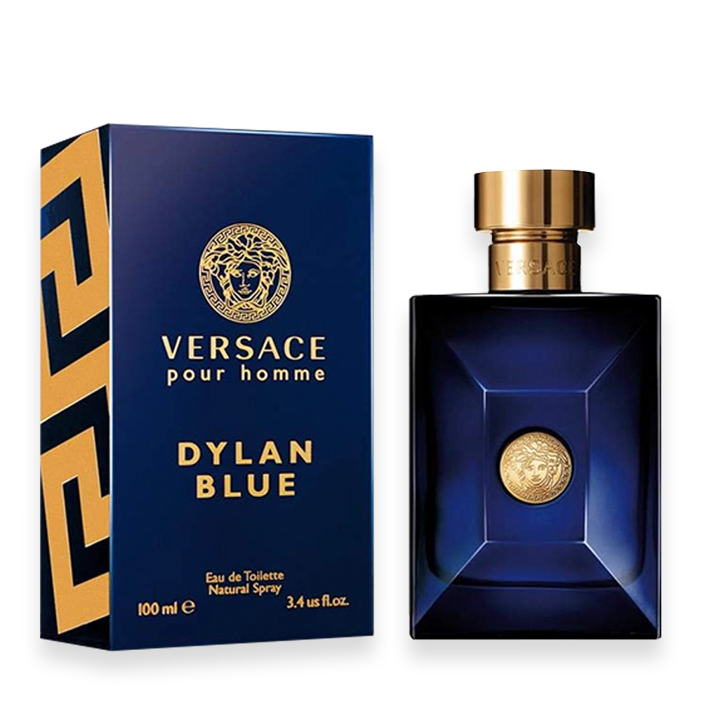 Versace Pour Homme Dylan Blue Eau de Toilette » Scott Beauty Shop Versace Pour Homme Dylan Blue Eau de Toilette men’s fragrance bottle