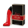 Bottle of Very Good Girl perfume by Carolina Herrera featuring the iconic red stiletto design
