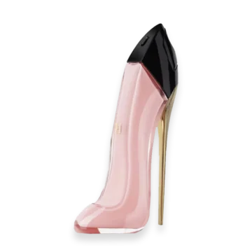 Good Girl Blush by Carolina Herrera pink stiletto perfume bottle