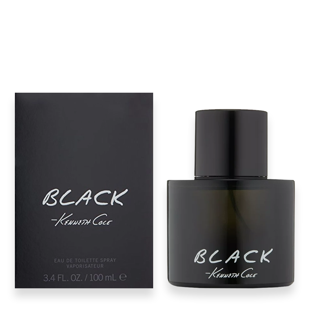 Kenneth Cole Black for Men Fragrance Bottle » Scott Beauty Shop Kenneth Cole Black for Men fragrance bottle with sleek black rectangular design