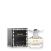 Daisy by Marc Jacobs perfume bottle with matching black box edged in white daisies, 'Daisy' and brand text visible.