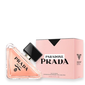 Prada Paradoxe perfume bottle elegant women’s fragrance with iris and vanilla