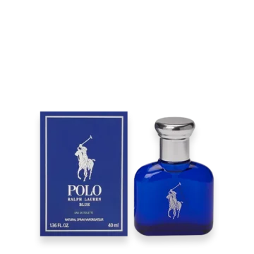 Polo Blue by Ralph Lauren perfume bottle fresh aquatic fragrance for men