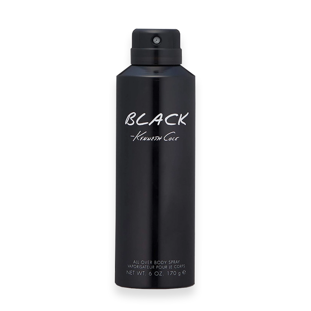 Kenneth Cole Black for Men Body Spray » Scott Beauty Shop Kenneth Cole Black for Men Body Spray can with sleek black design
