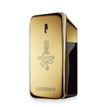 1 Million by Paco Rabanne men’s fragrance in gold bar bottle with citrus, cinnamon and leather notes