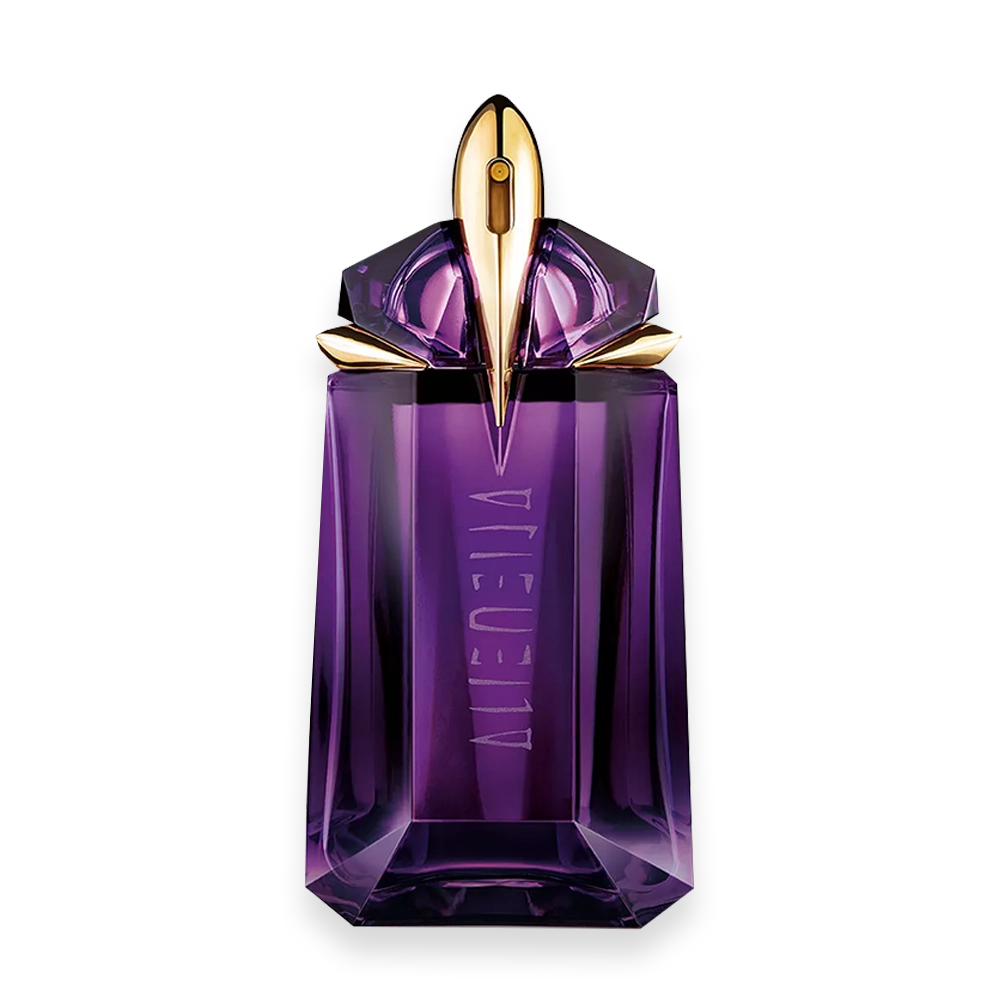 Alien by Thierry Mugler – Iconic Amber Floral Fragrance for Women » Scott Beauty Shop Alien by Thierry Mugler purple gemstone bottle with jasmine, cashmeran wood, and white amber notes