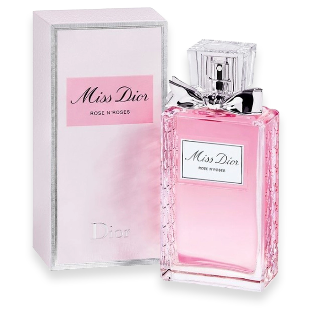 Miss Dior Rose N’Roses Eau de Toilette Bottle » Scott Beauty Shop Miss Dior Rose N’Roses Eau de Toilette elegant pink perfume bottle
