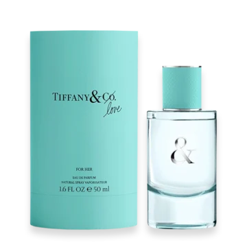Tiffany & Love Eau de Parfum with violet, blackcurrant, and soft musk creating a vibrant, joyful, and modern feminine fragrance
