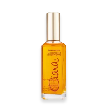 Ciara 80 Strength Eau de Parfum by Revlon sleek glass bottle with soft golden fragrance