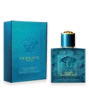 Versace Eros men’s perfume bottle with turquoise design and Medusa emblem