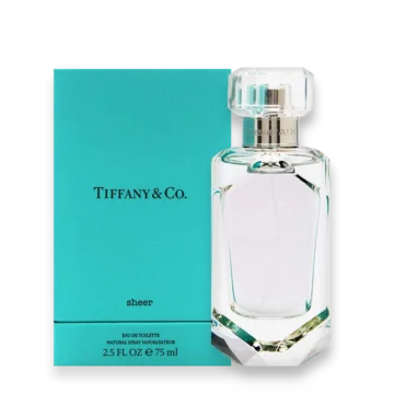 Tiffany & Co. Sheer Eau de Parfum with sparkling citrus, soft peony, and warm musk creating a fresh, light, and elegant feminine fragrance
