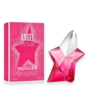 Mugler Angel Nova Eau de Parfum pink star-shaped bottle