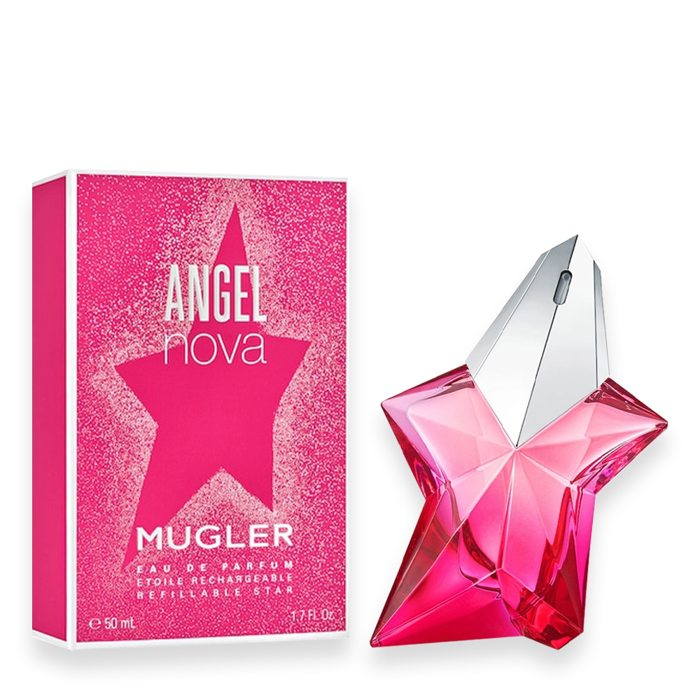 Mugler Angel Nova Eau de Parfum Bottle » Scott Beauty Shop Mugler Angel Nova Eau de Parfum pink star-shaped bottle
