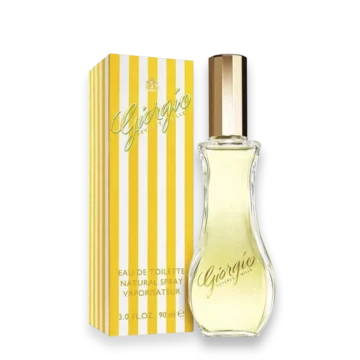 Giorgio by Giorgio Beverly Hills perfume bottle with yellow striped box